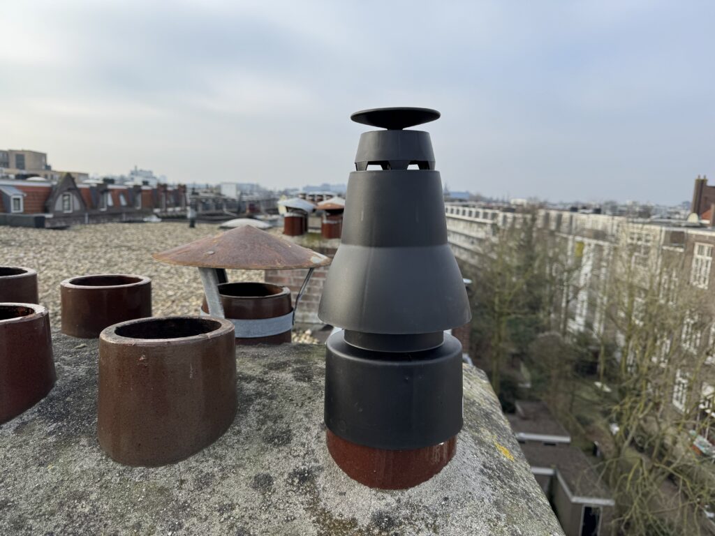 Ck-ketel aansluiting op dak