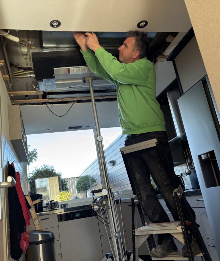 Klimaattechniek installatie keuken